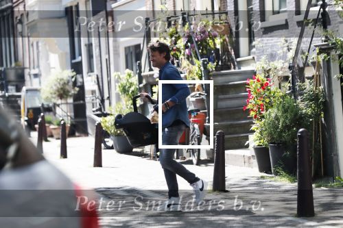 Amsterdam 24 mei 2019
Gigi Ravelli en haar vriend Roger Hodenius bij hun huis.