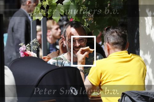 Amsterdam 27 mei 2019
Rolf Snoeren met zijn partner op terras.