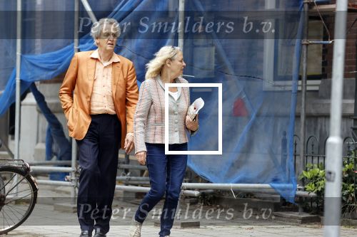 Amsterdam 8 juni 2020
Boudewijn Poelman met zijn  vrouw In Amsterdam zuid.