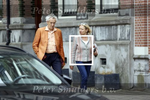 Amsterdam 8 juni 2020
Boudewijn Poelman met zijn  vrouw In Amsterdam zuid.