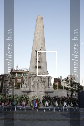 Amsterdam 4 mei 2020
Dodenherdenking op de dam zonder publiek vanwege Corona . Koning Willem Alexander Koningin Maxima Femke Halsema Gerdi Verbeet en Marc Rutte zijn aanwezig . Er ston veel politie aan de zijkanten en op de daken .
