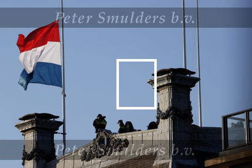 Amsterdam 4 mei 2020
Dodenherdenking op de dam zonder publiek vanwege Corona . 
Security