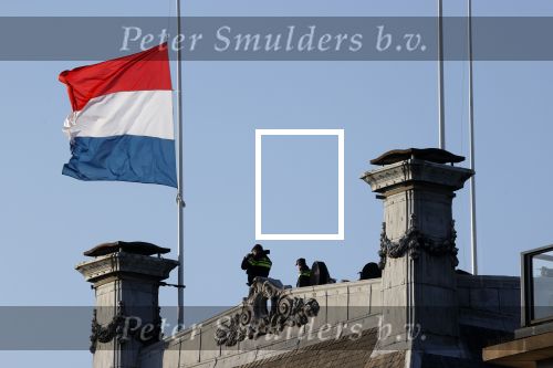 Amsterdam 4 mei 2020
Dodenherdenking op de dam zonder publiek vanwege Corona . 
Security