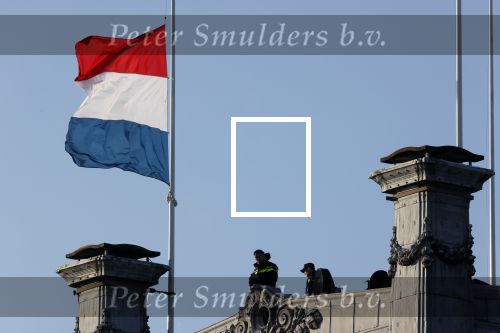 Amsterdam 4 mei 2020
Dodenherdenking op de dam zonder publiek vanwege Corona . 
Security