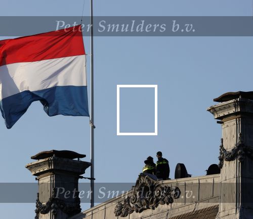 Amsterdam 4 mei 2020
Dodenherdenking op de dam zonder publiek vanwege Corona . 
Security