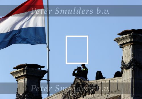 Amsterdam 4 mei 2020
Dodenherdenking op de dam zonder publiek vanwege Corona . 
Security
