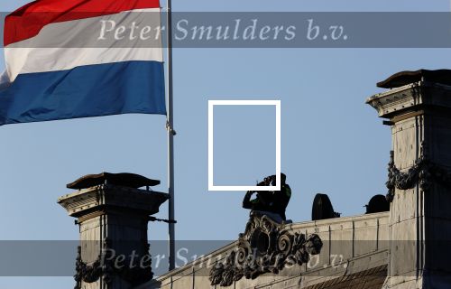 Amsterdam 4 mei 2020
Dodenherdenking op de dam zonder publiek vanwege Corona . 
Security