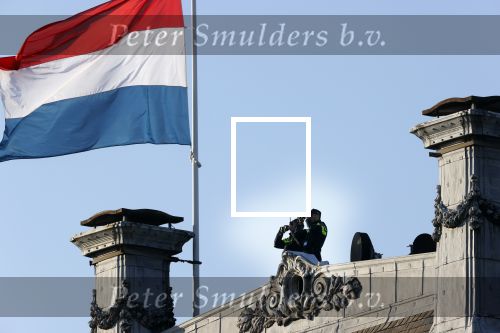 Amsterdam 4 mei 2020
Dodenherdenking op de dam zonder publiek vanwege Corona . 
Security