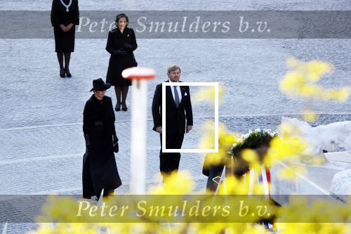 Amsterdam 4 mei 2020
Dodenherdenking op de dam zonder publiek vanwege Corona . 
Koning Willem Alexander Koningin Maxima