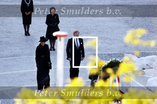 Amsterdam 4 mei 2020
Dodenherdenking op de dam zonder publiek vanwege Corona . 
Koning Willem Alexander Koningin Maxima