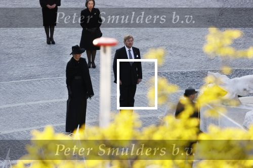 Amsterdam 4 mei 2020
Dodenherdenking op de dam zonder publiek vanwege Corona . 
Koning Willem Alexander Koningin Maxima