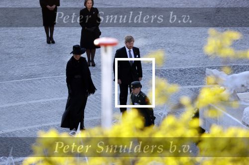 Amsterdam 4 mei 2020
Dodenherdenking op de dam zonder publiek vanwege Corona . 
Koning Willem Alexander Koningin Maxima