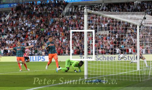 Eindhoven, 22 September 2019 Kompetitiewedstrijd PSV-AJAX, eindstand 1-1
Seiozen 2019/2020
Donyell Malen scoort 1-1