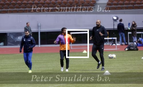 Amsterdam 14 mei 2020
Memphis Depay Edgar David Orlando Engelaar en Ronald Koeman jr trainen in het olympisch stadion.