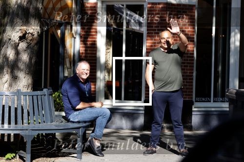 Amsterdam 19 mei 2020
Evert Santegoeds met partner Robert Halewijn op de cornelis schuytstraat
