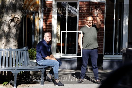 Amsterdam 19 mei 2020
Evert Santegoeds met partner Robert Halewijn op de cornelis schuytstraat