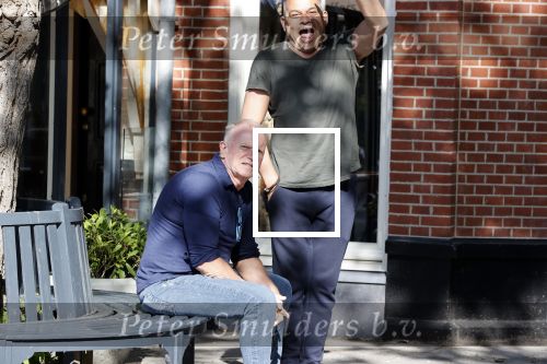 Amsterdam 19 mei 2020
Evert Santegoeds met partner Robert Halewijn op de cornelis schuytstraat