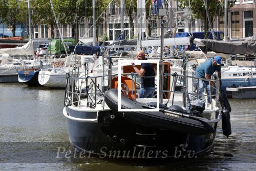 Harlingen 28 mei 2020
Frits Wester en een vriend (Jaap) varen de haven van Harlingen uit met de zeilboot van Frits