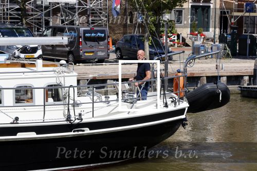 Harlingen 28 mei 2020
Frits Wester en een vriend (Jaap) varen de haven van Harlingen uit met de zeilboot van Frits