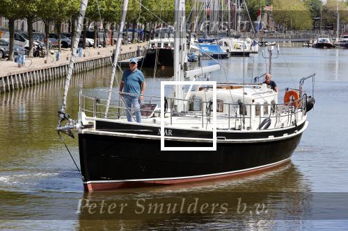 Harlingen 28 mei 2020
Frits Wester en een vriend (Jaap) varen de haven van Harlingen uit met de zeilboot van Frits