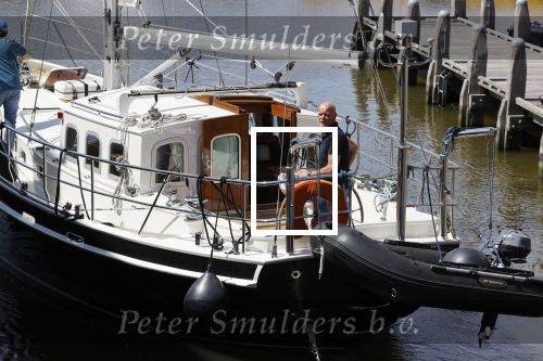 Harlingen 28 mei 2020
Frits Wester en een vriend (Jaap) varen de haven van Harlingen uit met de zeilboot van Frits
