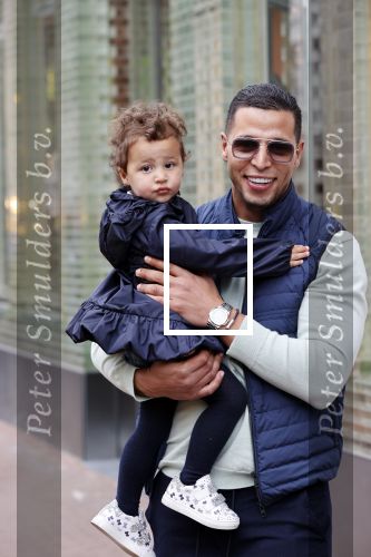 Amsterdam 6 jun i 2020
Jalal Oba met zijn dochter Lina op de pc hooftstraat