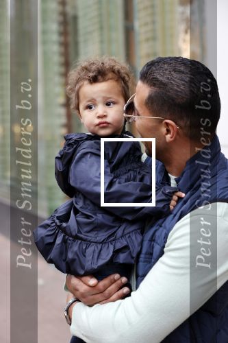Amsterdam 6 jun i 2020
Jalal Oba met zijn dochter Lina op de pc hooftstraat