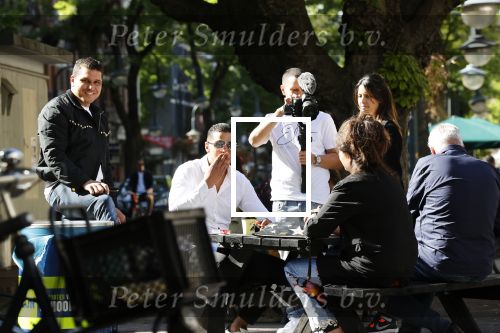 Amsterdam 28 mei 2020
Jalal Oba tijdens opnames op de cornelis schuytstraat