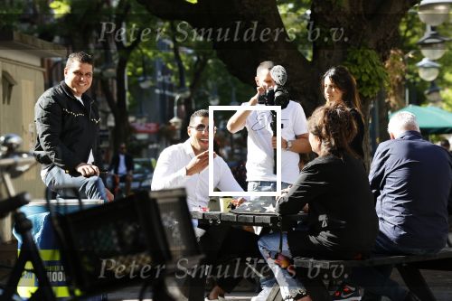 Amsterdam 28 mei 2020
Jalal Oba tijdens opnames op de cornelis schuytstraat