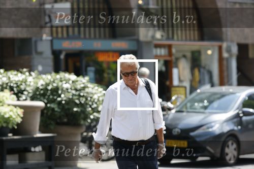 Amsterdam 25 mei 2020
Jeroen Krabbe doet boodschappen in zijn biro / karretje