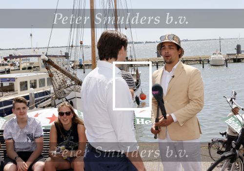 Volendam 1 juni 2020
Forum van Democratie met Thierry Baudet Theo Hiddema en Wybren van Haga zijn in Volendam tijdens de opening van de terassen. Mark Baanders