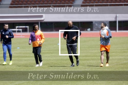 Amsterdam 14 mei 2020
Memphis Depay Edgar David Orlando Engelaar en Ronald Koeman jr trainen in het olympisch stadion.