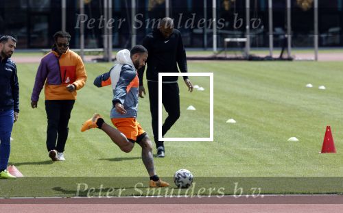 Amsterdam 14 mei 2020
Memphis Depay Edgar David Orlando Engelaar en Ronald Koeman jr trainen in het olympisch stadion.