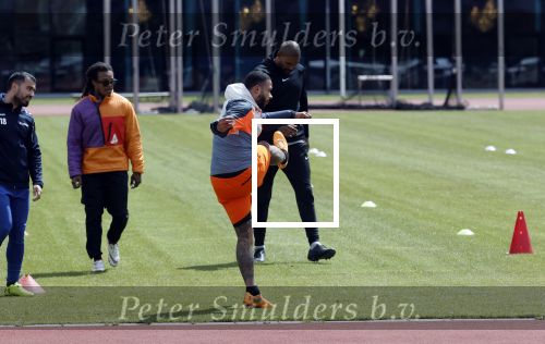 Amsterdam 14 mei 2020
Memphis Depay Edgar David Orlando Engelaar en Ronald Koeman jr trainen in het olympisch stadion.