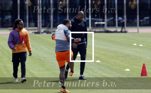 Amsterdam 14 mei 2020
Memphis Depay Edgar David Orlando Engelaar en Ronald Koeman jr trainen in het olympisch stadion.