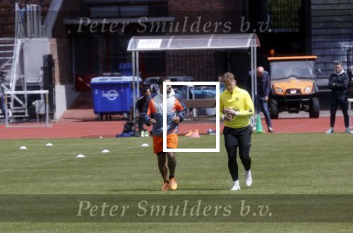 Amsterdam 14 mei 2020
Memphis Depay Edgar David Orlando Engelaar en Ronald Koeman jr trainen in het olympisch stadion.