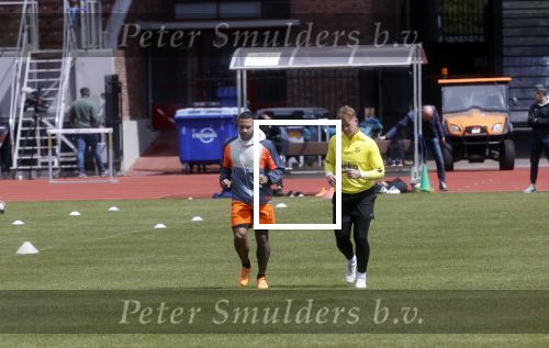 Amsterdam 14 mei 2020
Memphis Depay Edgar David Orlando Engelaar en Ronald Koeman jr trainen in het olympisch stadion.
