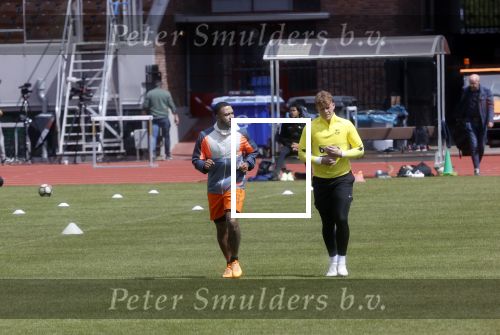 Amsterdam 14 mei 2020
Memphis Depay Edgar David Orlando Engelaar en Ronald Koeman jr trainen in het olympisch stadion.