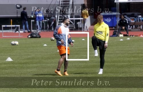 Amsterdam 14 mei 2020
Memphis Depay Edgar David Orlando Engelaar en Ronald Koeman jr trainen in het olympisch stadion.