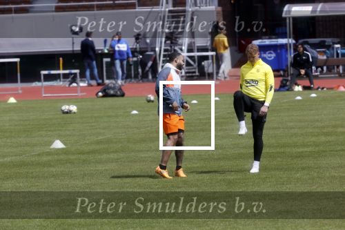 Amsterdam 14 mei 2020
Memphis Depay Edgar David Orlando Engelaar en Ronald Koeman jr trainen in het olympisch stadion.