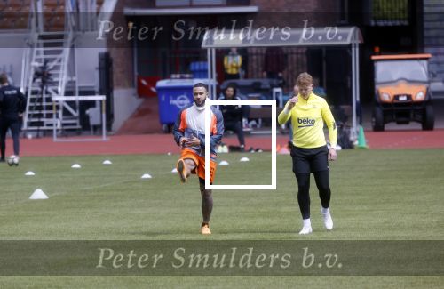 Amsterdam 14 mei 2020
Memphis Depay Edgar David Orlando Engelaar en Ronald Koeman jr trainen in het olympisch stadion.