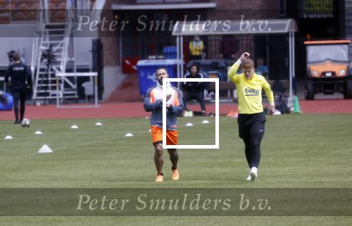 Amsterdam 14 mei 2020
Memphis Depay Edgar David Orlando Engelaar en Ronald Koeman jr trainen in het olympisch stadion.