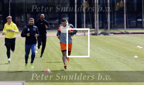 Amsterdam 14 mei 2020
Memphis Depay Edgar David Orlando Engelaar en Ronald Koeman jr trainen in het olympisch stadion.