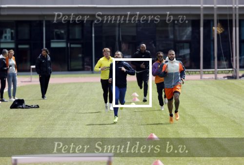 Amsterdam 14 mei 2020
Memphis Depay Edgar David Orlando Engelaar en Ronald Koeman jr trainen in het olympisch stadion.
