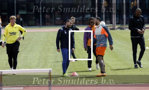 Amsterdam 14 mei 2020
Memphis Depay Edgar David Orlando Engelaar en Ronald Koeman jr trainen in het olympisch stadion.