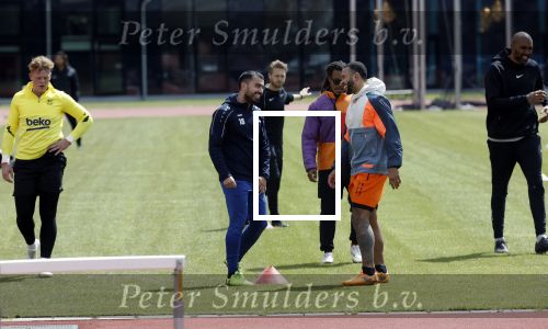 Amsterdam 14 mei 2020
Memphis Depay Edgar David Orlando Engelaar en Ronald Koeman jr trainen in het olympisch stadion.