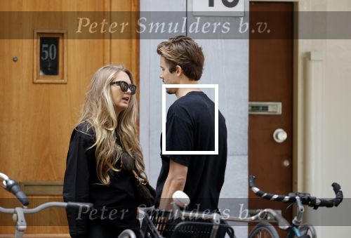 Amsterdam 23 mei 2020
Romee Strijd en haar man  Laurens van Leeuwen in Amsterdam zuid.