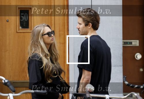 Amsterdam 23 mei 2020
Romee Strijd en haar man  Laurens van Leeuwen in Amsterdam zuid.