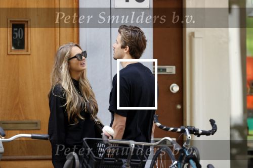 Amsterdam 23 mei 2020
Romee Strijd en haar man  Laurens van Leeuwen in Amsterdam zuid.