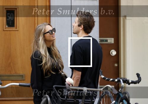 Amsterdam 23 mei 2020
Romee Strijd en haar man  Laurens van Leeuwen in Amsterdam zuid.